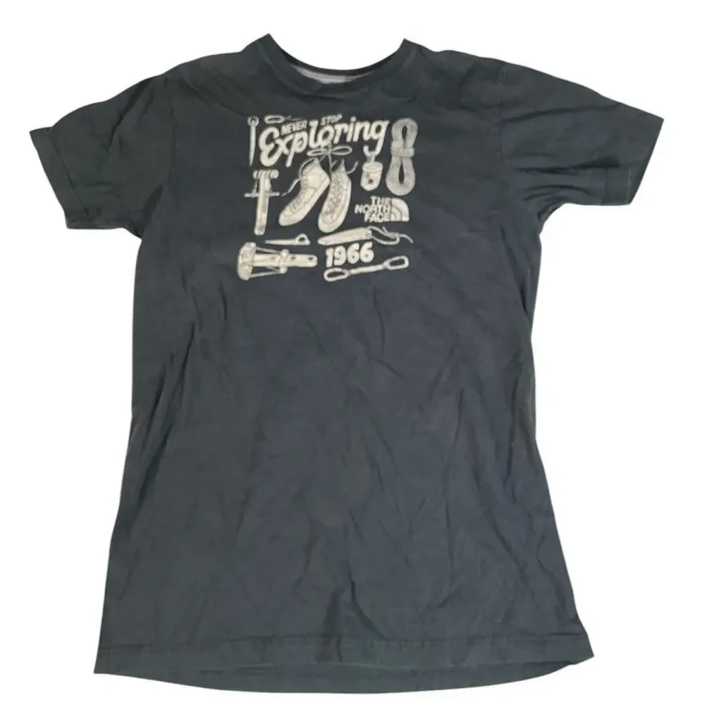 Bundle The North Face & Active T-Shirts Mens SM Black & Blue Skater 100% Cotton